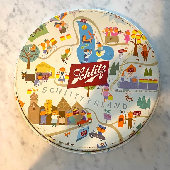 Vintage Serving Tray Schlitz Brewing Co - Picture 1 of 6